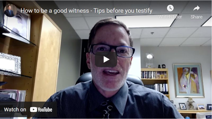 Defense Witness Tips